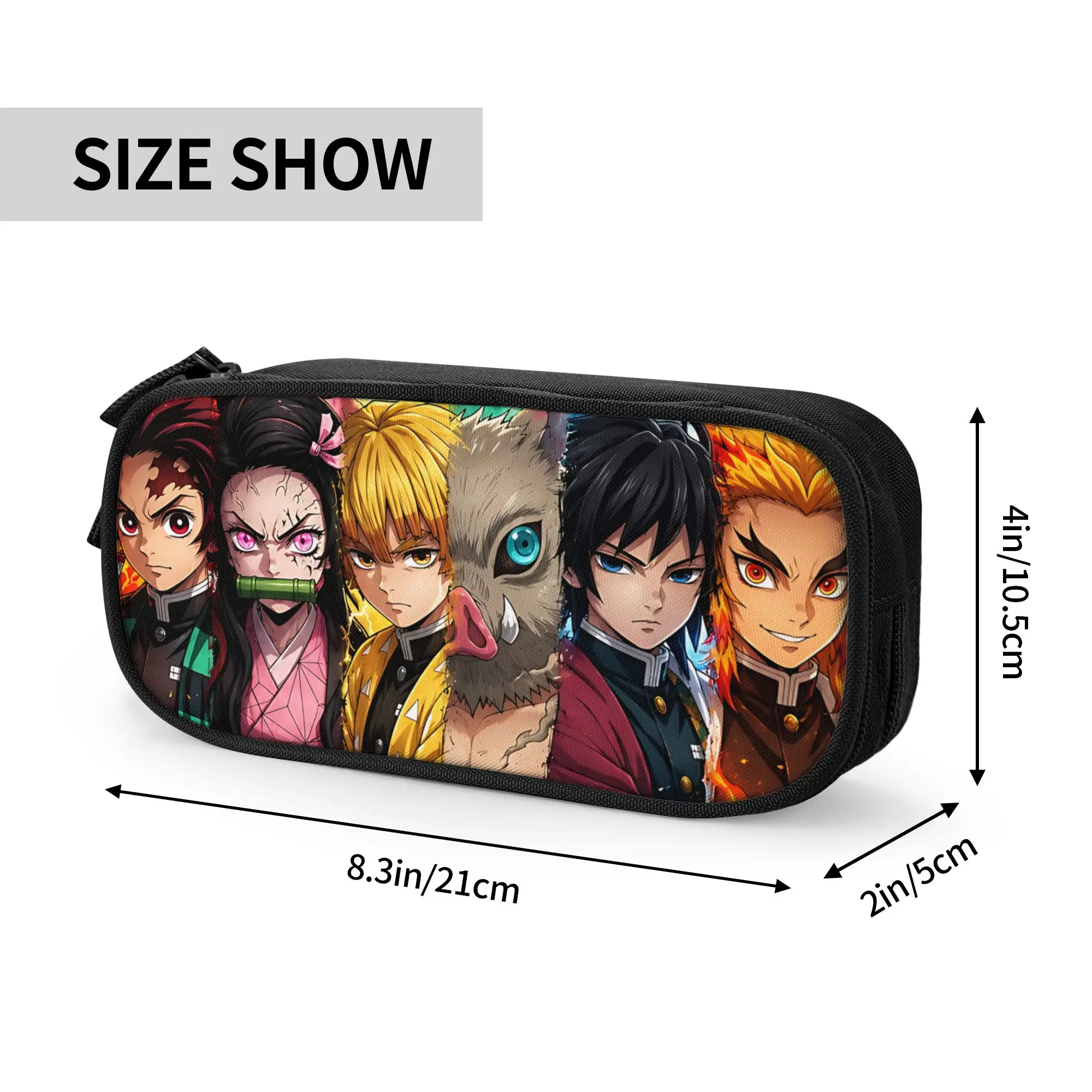 Custom Demon Slayer Large Capacity Bags for Child  Handheld Study Bag for Boys Gilrs Kids