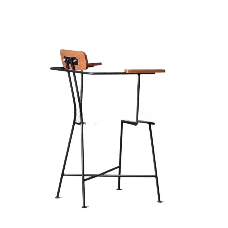 

Nordic simple and modern, wrought iron single sofa chair, dining room, wabi-sabi fabric