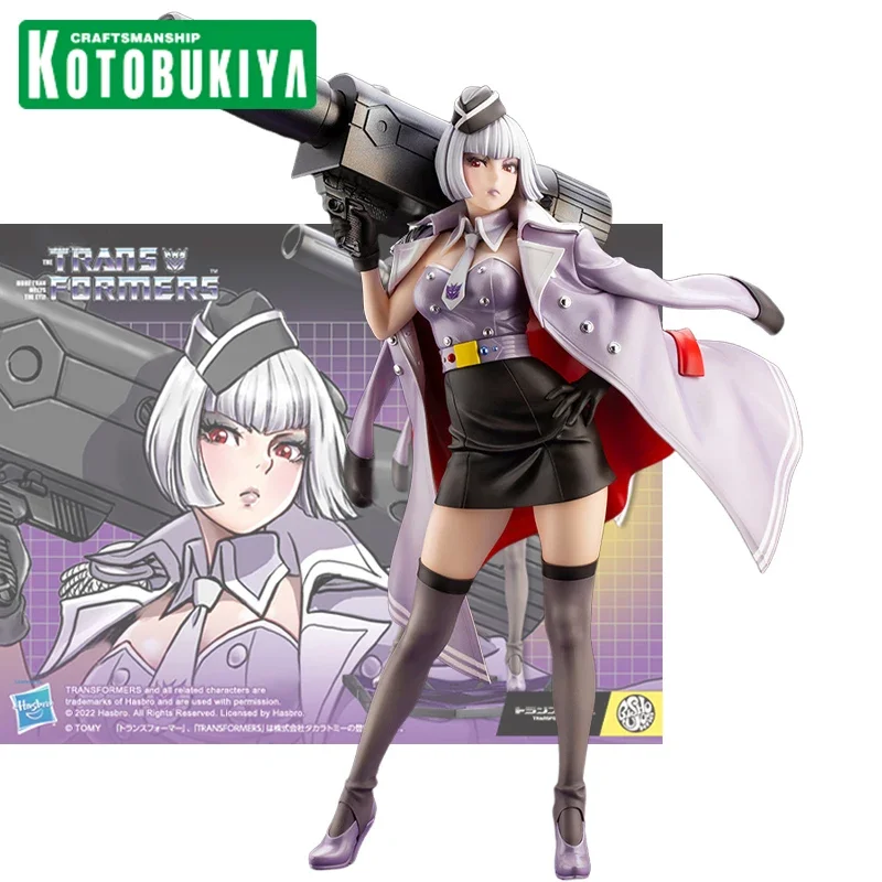 Genuine Original Kotobukiya Transformers Bishoujo Magatron Action Figure PVC 25.3CM Collectible Model Statuette Ornament Gift