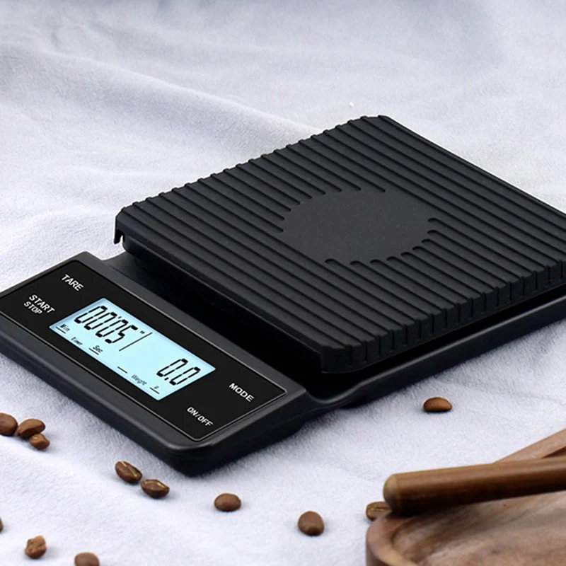 Electronic Scale Lcd Press Screen USB Charging Bar Scale Timing Kitchen Scale Hand Coffee Electronic Scale