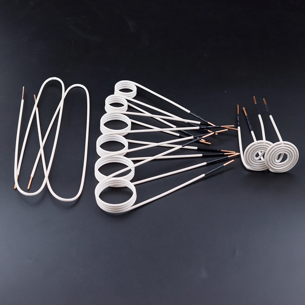 Imagem -03 - Mini Aquecedor de Indução Magnética Kit Acessórios Calor sem Chama Bobinas de Indução Faça Você Mesmo Bobina de Indução Ductor 10 Pcs