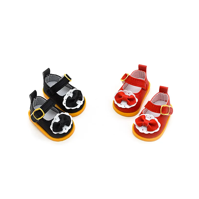 1 زوج دمى الأحذية القوس الأحذية ل 20 سنتيمتر القطن دمية 1/6 BJD DIY بها بنفسك اليدوية أحذية الأميرة الصغيرة دمى دمى اكسسوارات لفتاة هدية