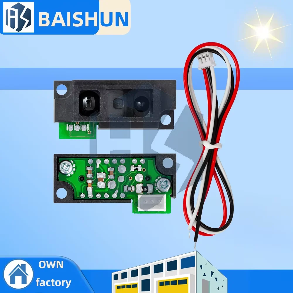 GP2Y0A51SK0F High-Precision IR Ranging Sensor Module: 2-15cm Detection Range, 5V I2C Output (Compatible Design)