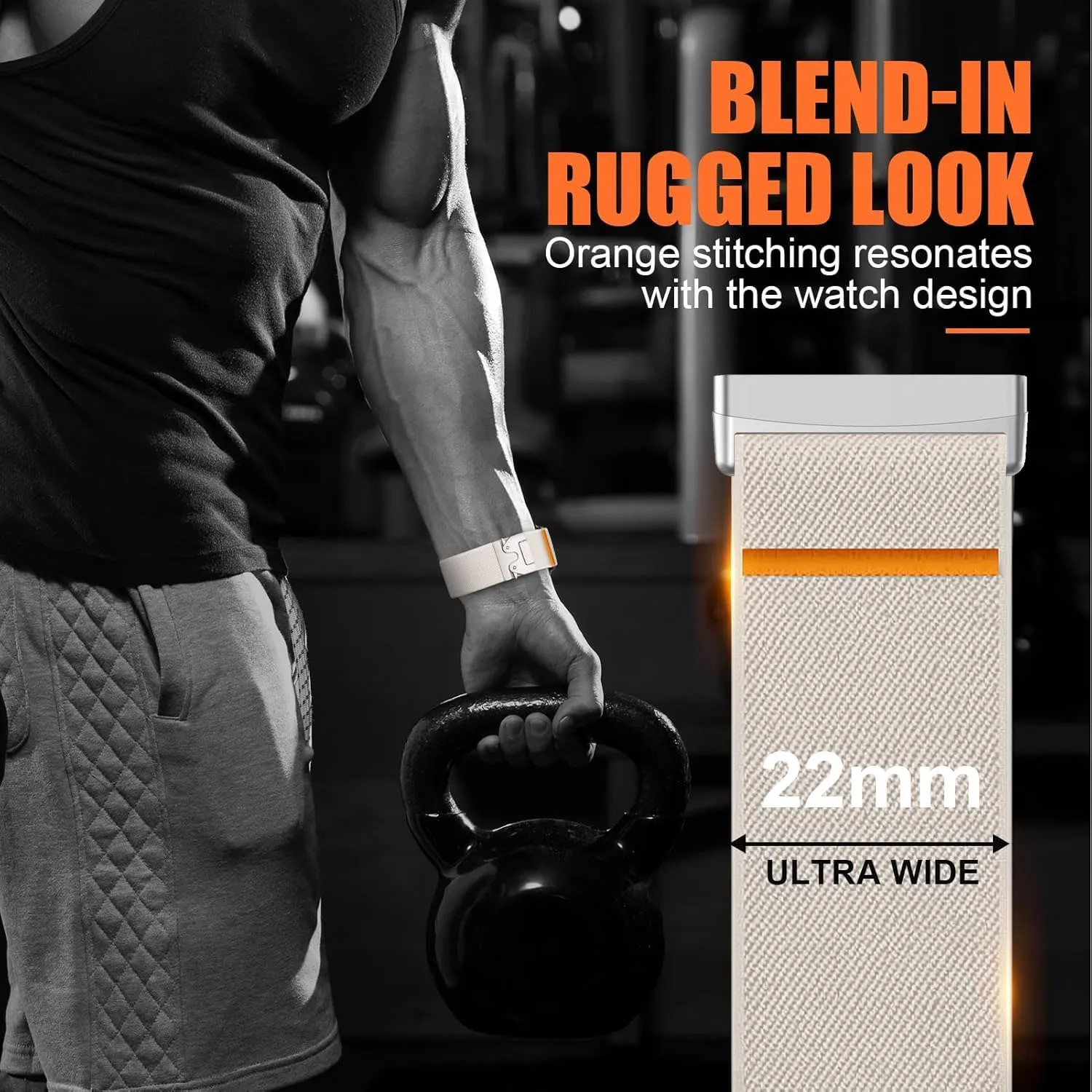 Nowy sportowy elastyczny nylonowy pasek do zegarka kompatybilny z Fitbit Versa 4/3, Fitbit Sense 2 tkana opaska na nadgarstek