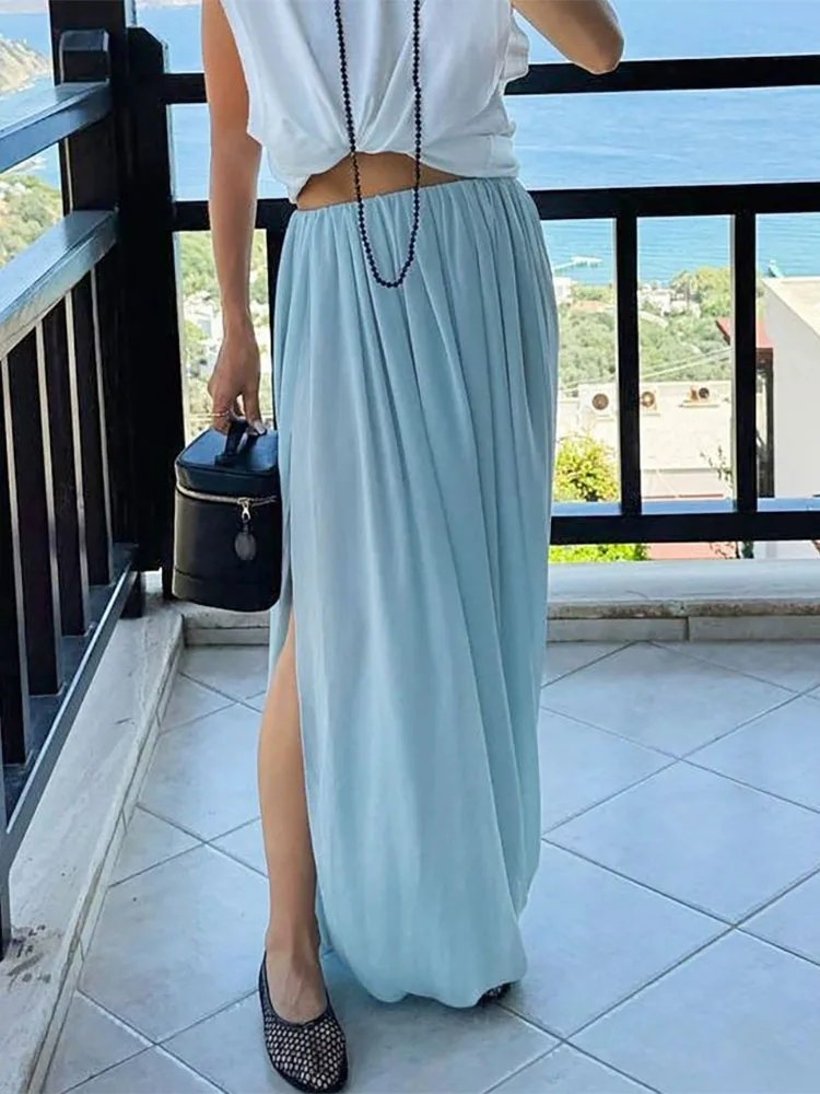 

Daily commuting temperament vertical half skirt 2026 spring/summer series new design sense chiffon half skirt