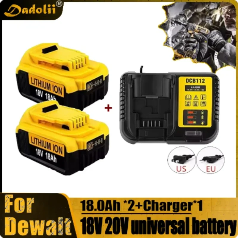 

Сменный аккумулятор для Dewalt DCB200 20 В 8000 мАч, совместимый с инструментами Dewalt 20 В 18 В и 20 В для Dewalt