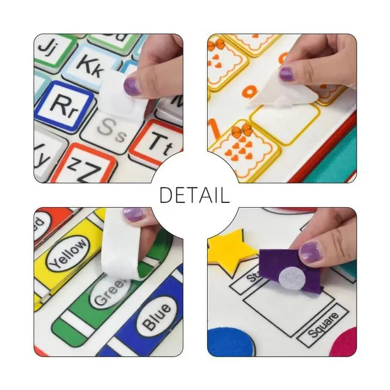 ألعاب تعلم الأطفال للسفر للأولاد والبنات حقيبة يد مونتيسوري للأطفال الصغار لوحة مشغولة للأنشطة التعليمية للمهارات الحركية الأساسية