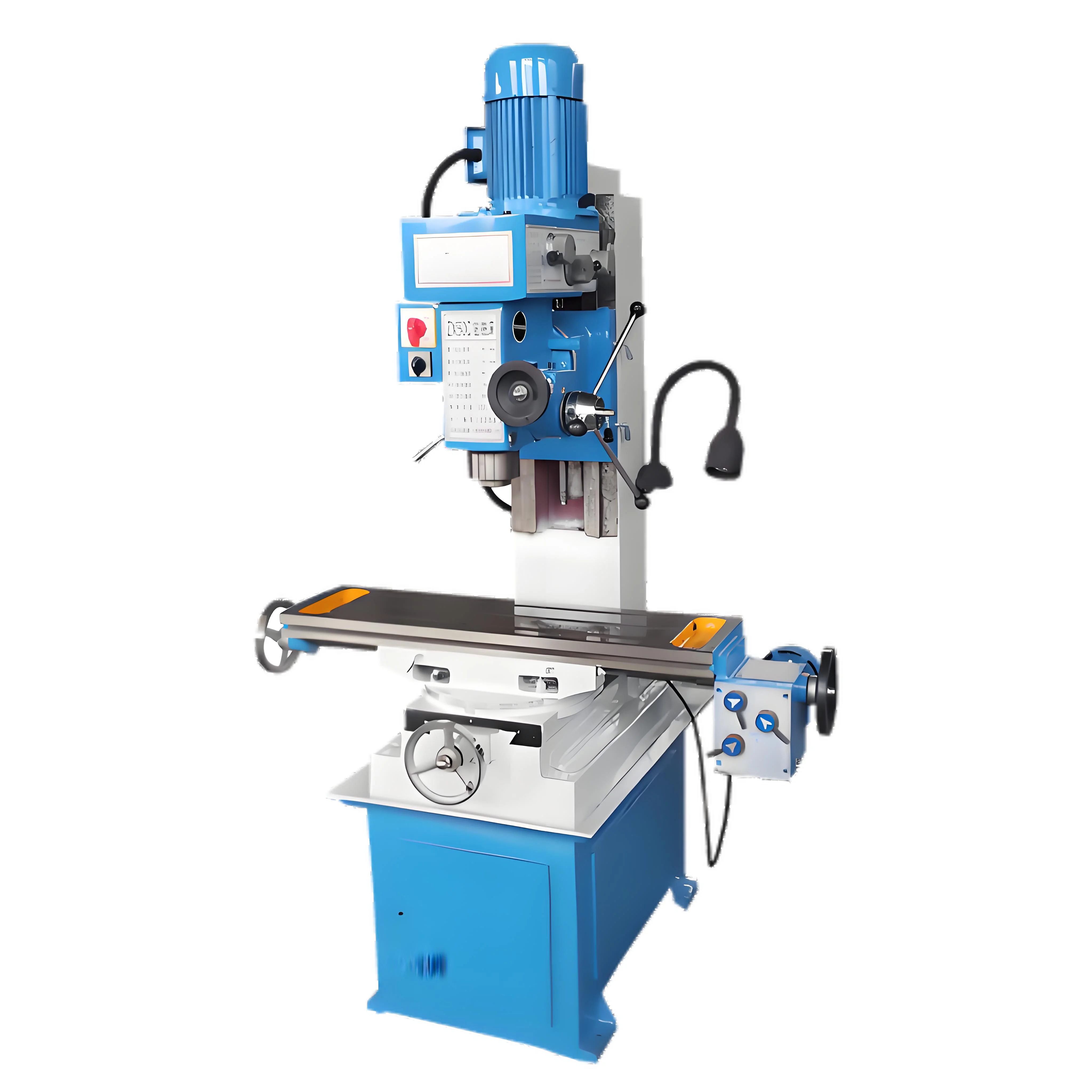 Mini máquina de moagem chata universal automática 220v-zx50c vertical com novas componentes de engrenagem e motor