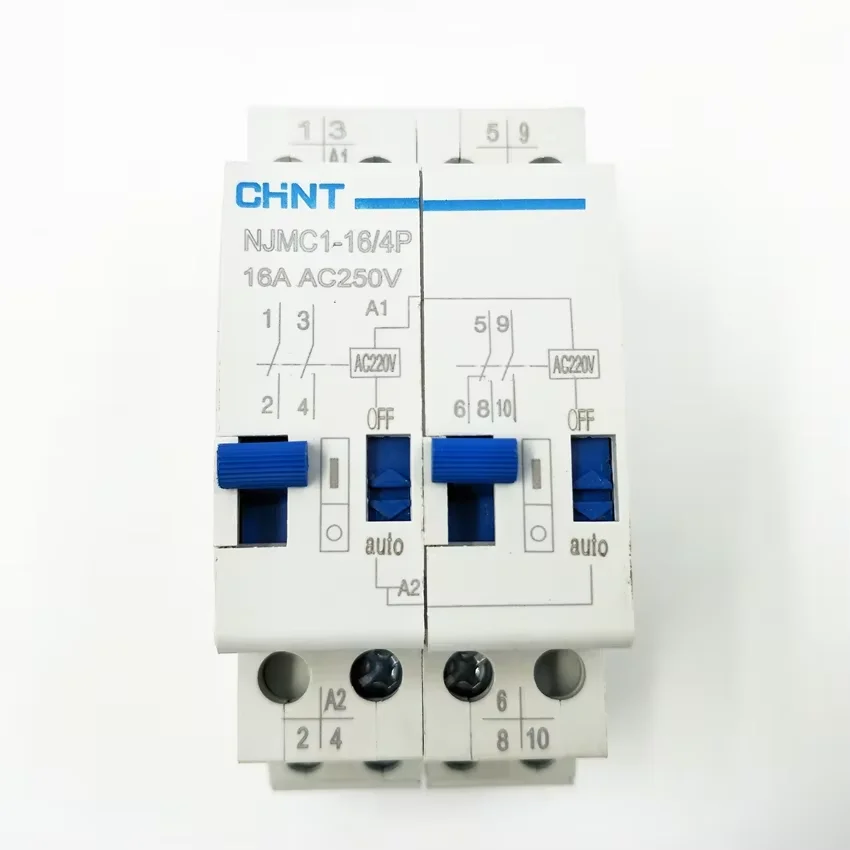 1PCS CHINT Pulse Relay NJMC1-16/4P  16A 4poles DC24V AC220V Relay