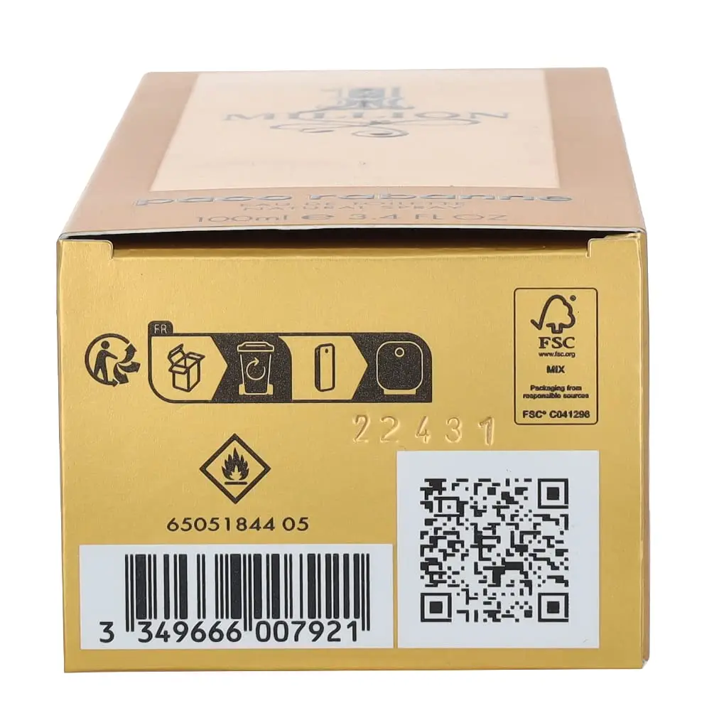 1 مليون من باكو رابان للرجال Eau De Toilette TESTER 3.4 أونصة سائلة 100 مل كولونيا رجالية جديدة في صندوق الولايات المتحدة الأمريكية