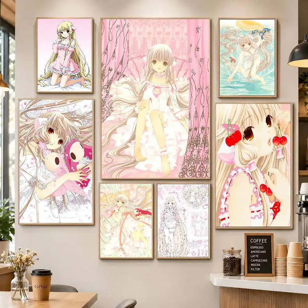 Kawaii Girl C-Chobits Anime Poster HD Waterproof Self-Adhesive Wall Art – Multi-Scene Use, Top Gift Pick