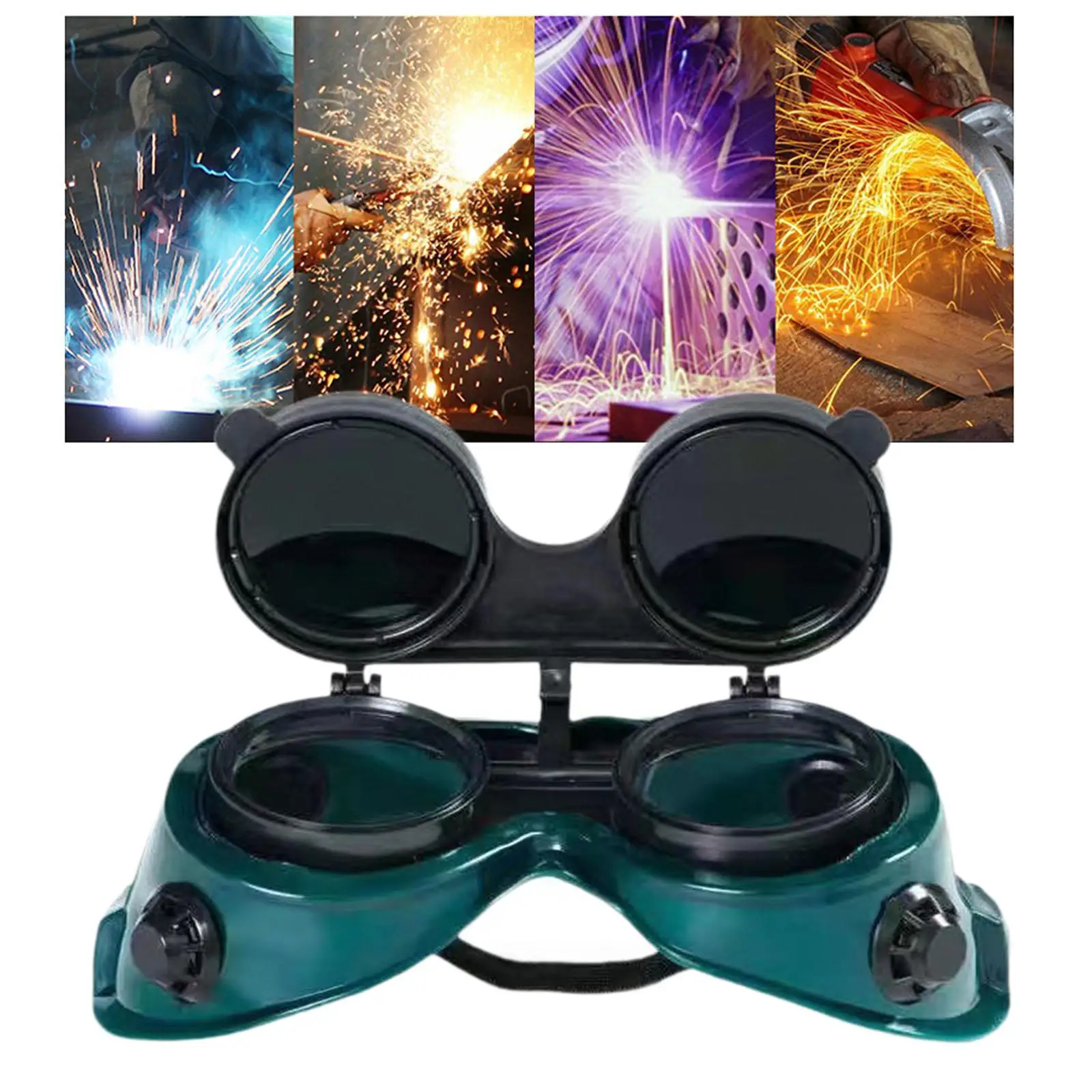 Flip up Welding Goggles Anti Scratch Multifunctional Eye Protection Glasses for Working Grinding Cutting Soldering Brazing
