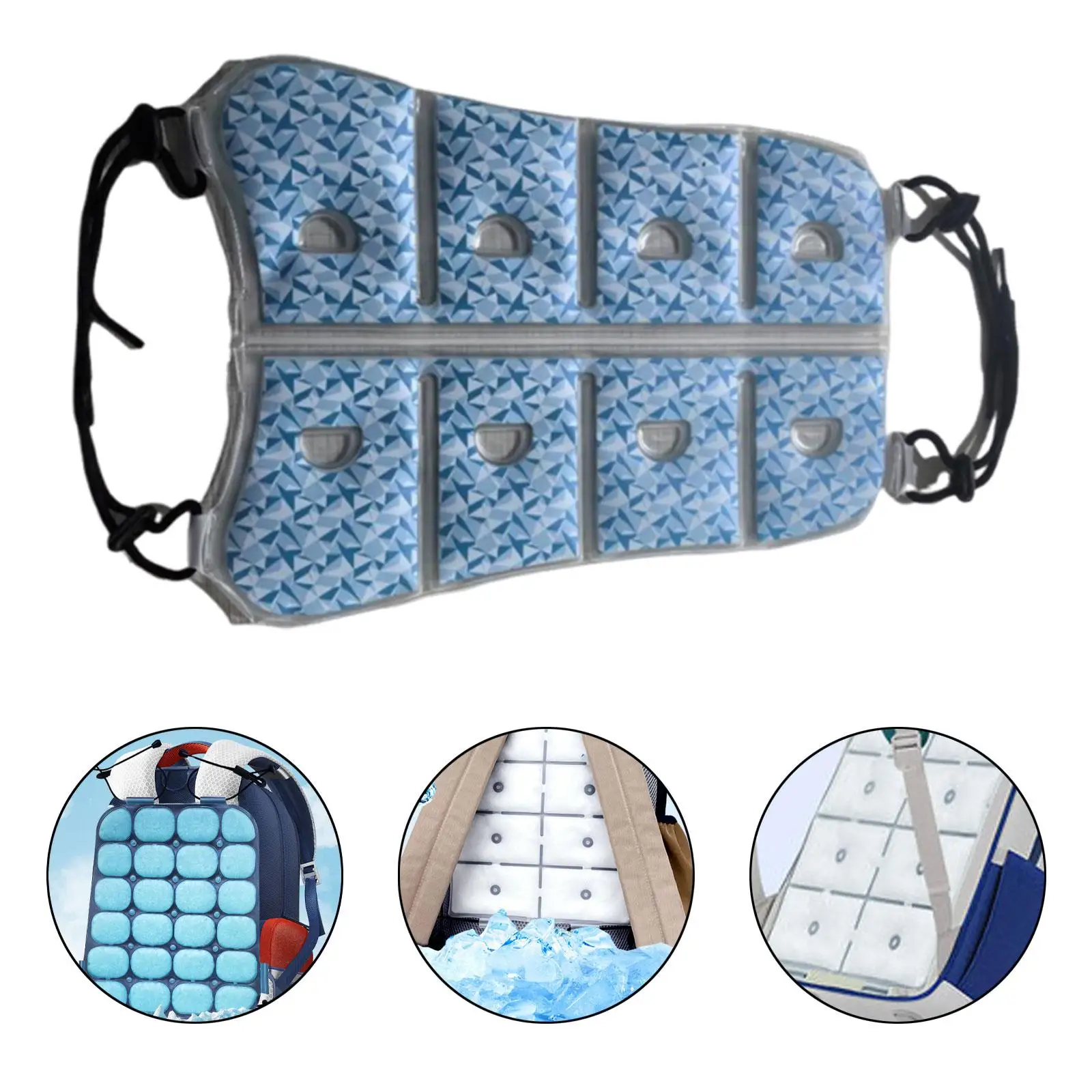 Body Cooling Pad Ice Pack for Back Multipurpose Breathable Ice Cooling Vest Seat Cushion for Golf Fishing Hiking Construction