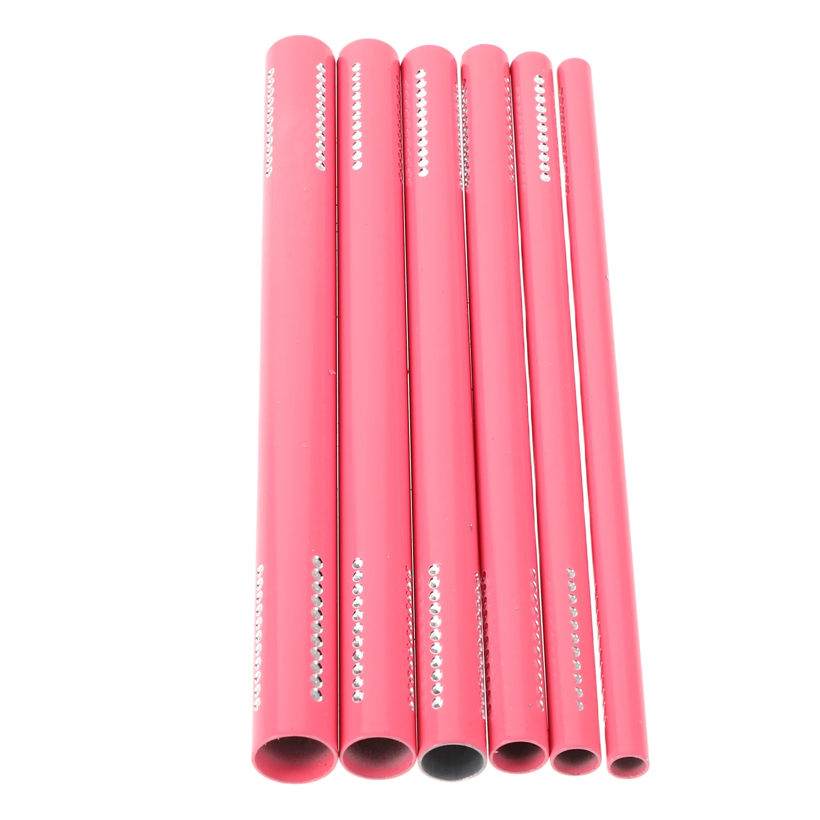 

6pcs Pink Nail Styling Wand French Manicure Tool Cuticle Pusher Gel Application Shaping Durable Rubber Therapy Nail Wand Tool