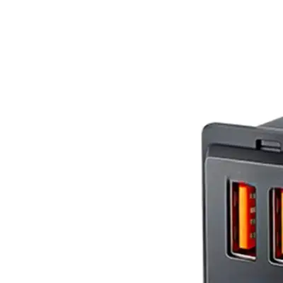 Car Charger Auto Adapter Amperage Snap-in Charger For Trucks/for Vans – Square Switch-Style Dual USB Auto Accessories