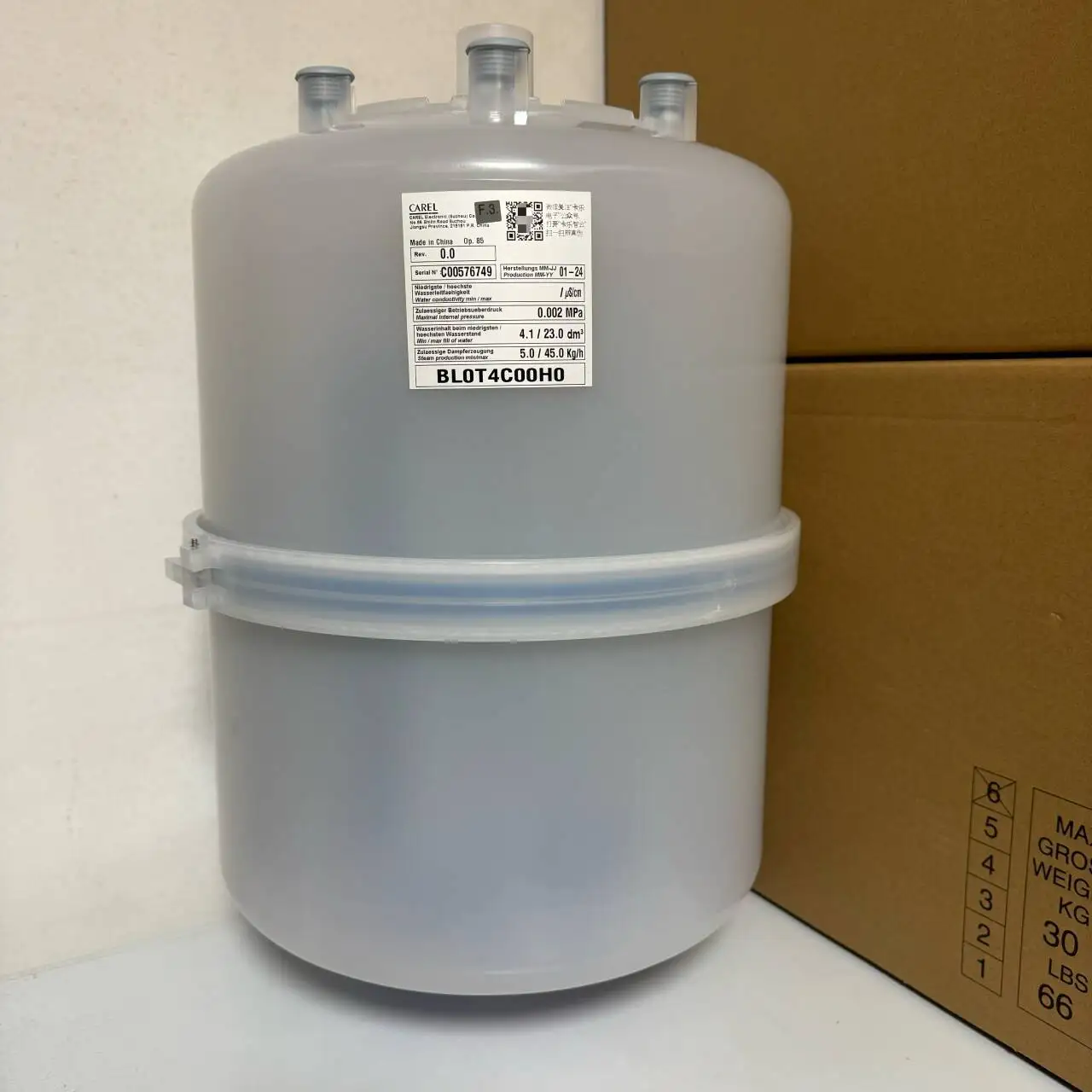 CAREL BL0T4C00H2 Humidifier Tank BLOT4COOH2 45KG New Original