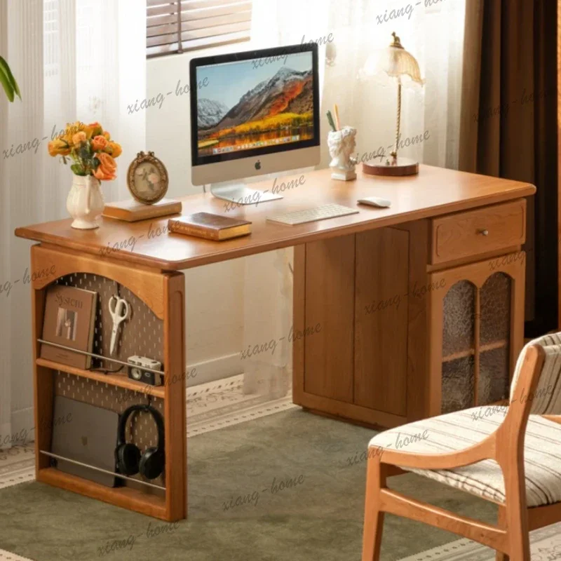 LD French Style Office Desks Indoors Modern Bedroom Kitchen Wooden Office Desks Homestay Advanced Furniture Schreibtisch