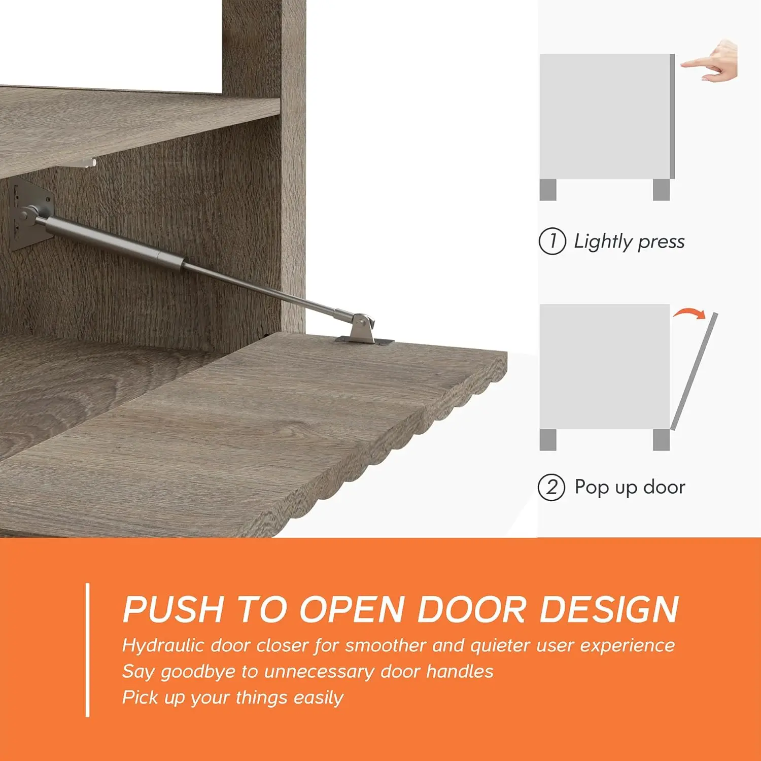 Suporte de TV moderno para TVs de até 85 polegadas, centro de entretenimento cinza vintage para mesa de console de TV de 55/65/75/85 polegadas