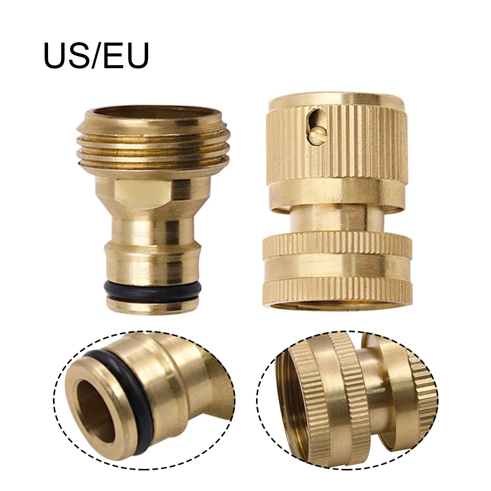 Hose Bib Splitter Spigot Adapter Hose Connector Standardized Garden Hose Swivel Coupling Systems And Use Brass