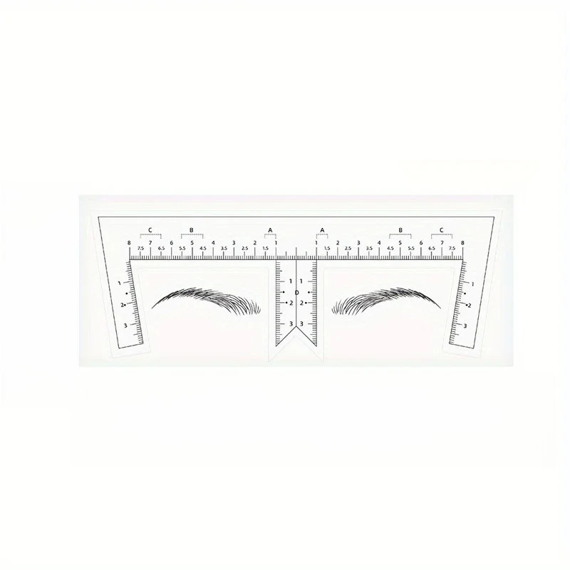 Eyebrow Ruler Sticker Guide Ruler Adhesive Sticker Microblading Tattoo Measurement Tools for Permanent Makeup Tattoo Accesories