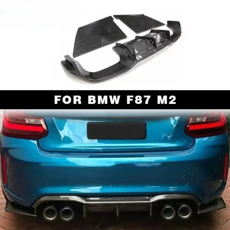 

ForCar Accessories MTC Style Rear Bumper Diffuser For BMW 2 Series F22 F87 M2 2016 Carbon Fiber Rear Diffuser Lip Auto Parts