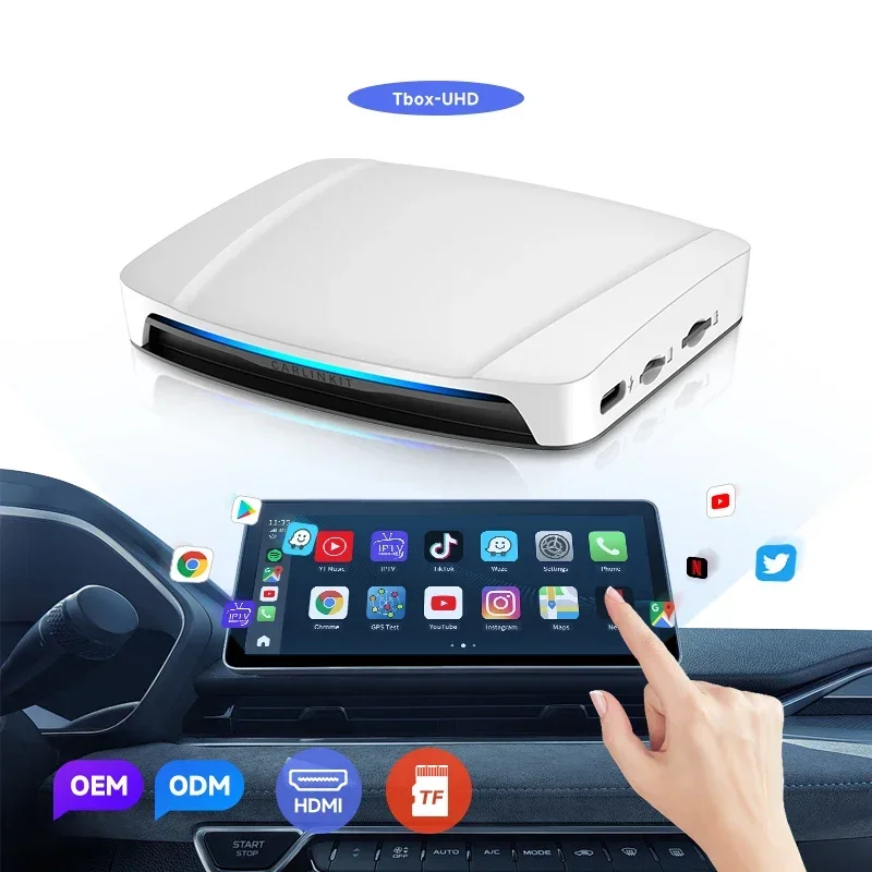 Neuer Carlinkit Tbox Uhd Sm6225 Android 13 8 GB 128 GB HDMI Android 13.0 Wireless Ai Box Carplay Dongle Car Play Adapter für Ne