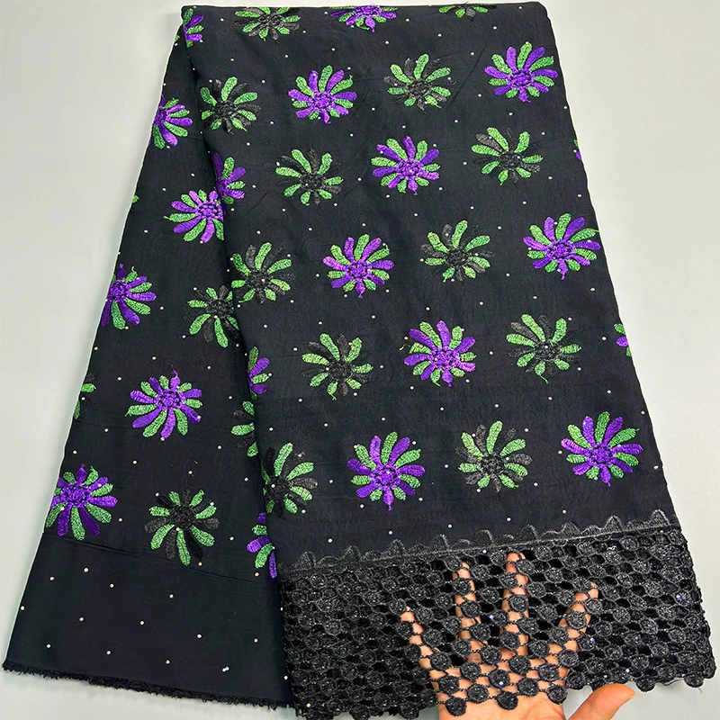 

Wholesale Soft Cotton African Lace Fabric 2026 High Quality Swiss Voile Lace Fabric Nigerian Dry Lace Fabric With Stones Wedding