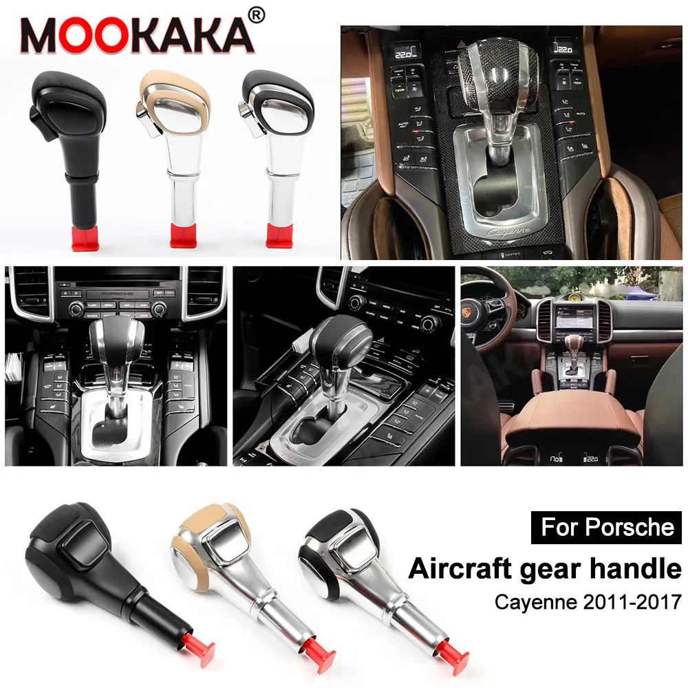 

Car Aircraft Gear Handle For Porsche Panamera 2017-2022 Cayenne 2018-2022 Carbon Fiber Car Accessories Automatic Gearbox Gear