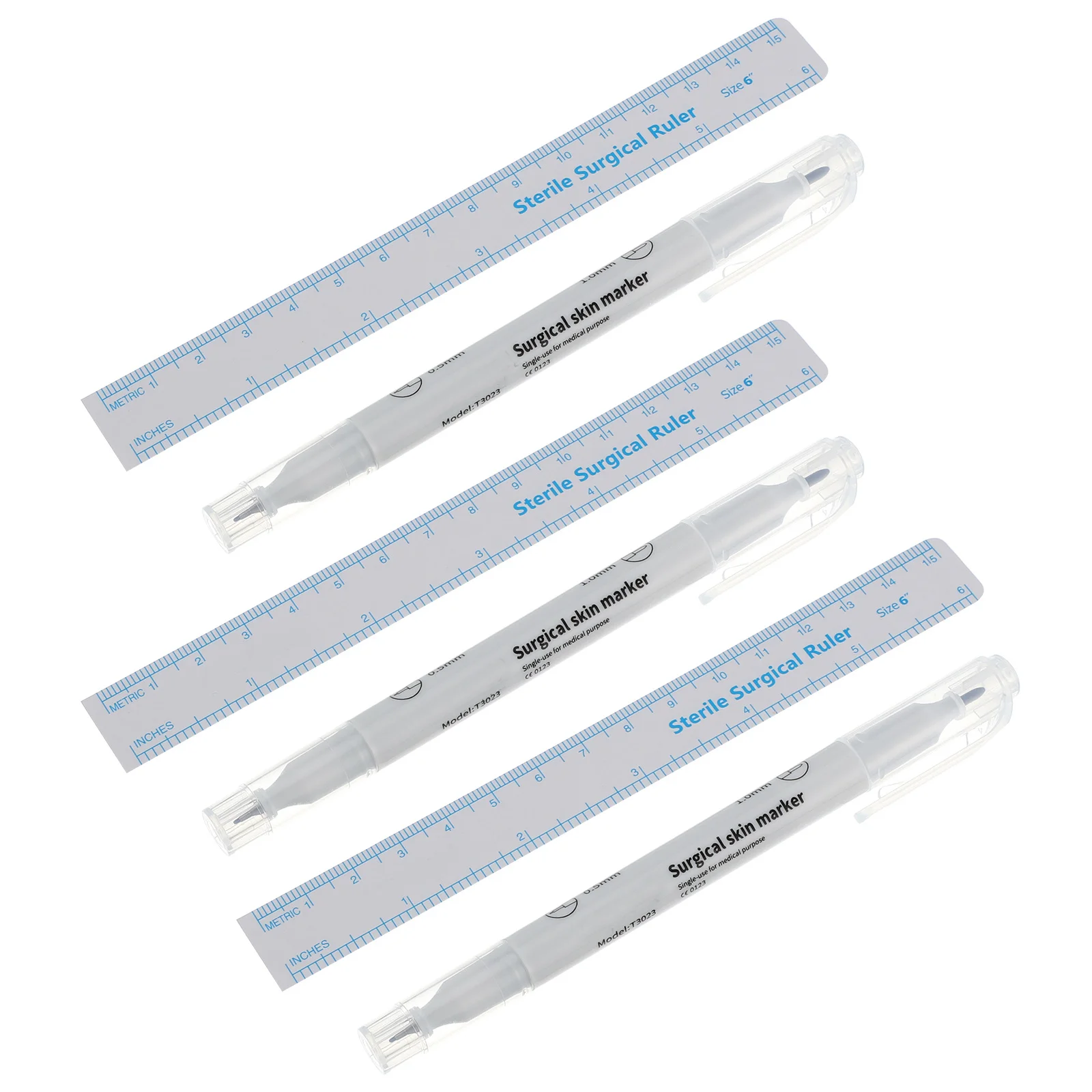 10Pcs Double Head Skin Marker Pen Medical Grade Safe for Eyebrow Tattooing Body Positioning Plastic Surgery Marking Tool