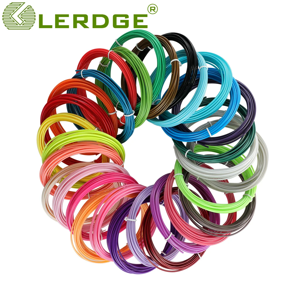 LERDGE 3D Pen filament DIY  PLA/PCL 1.75mm Filament Mul-ti color Filament Replacement Gift 3d pen accessories for kids