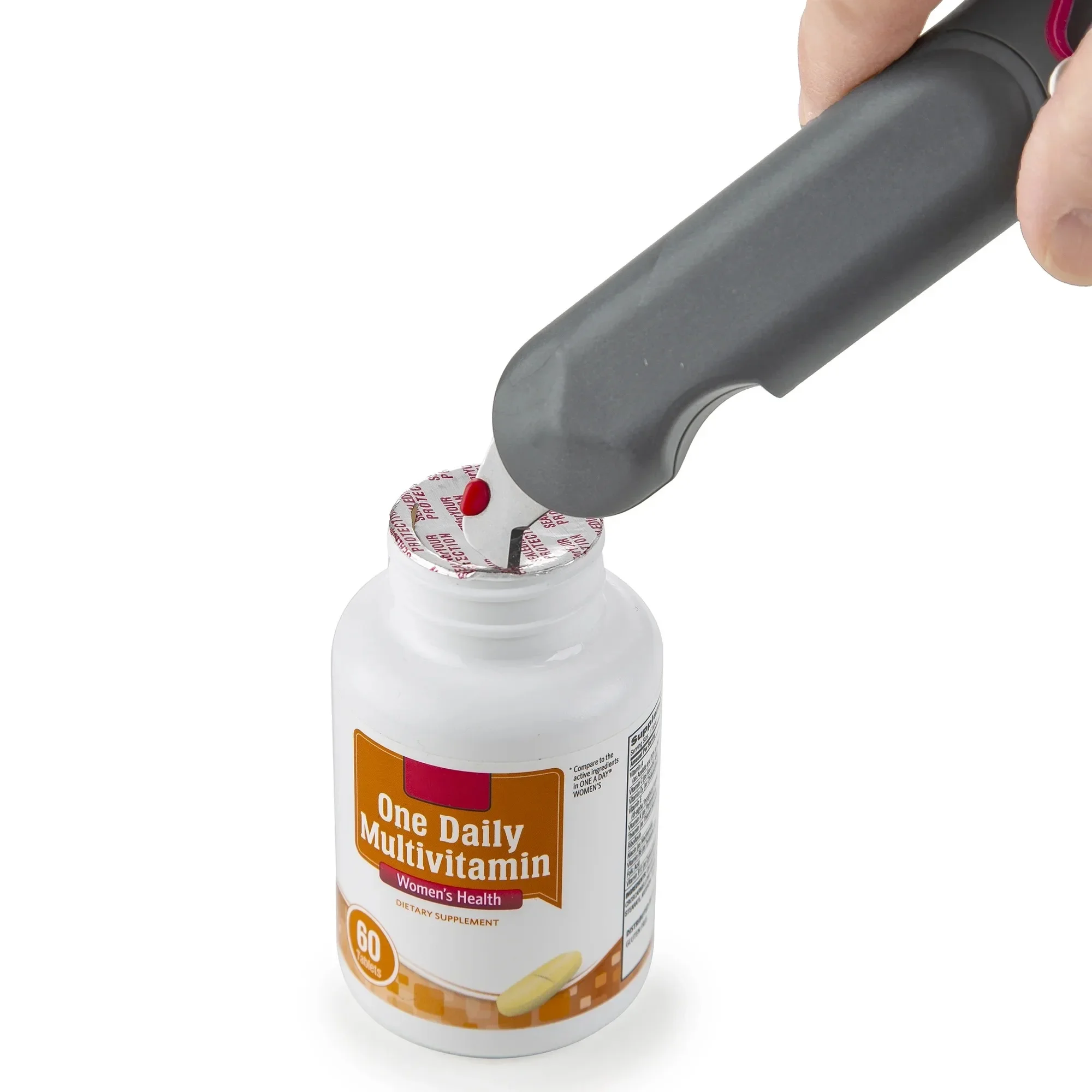 فتاحة جرة الإعدادية مع فتاحة زجاجات، شفرة قابلة للطي للتغليف وفتاحة نبيذ علب التبويب