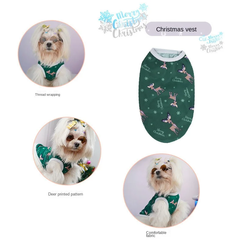 Pet Clothing winter Adorable Durable Pet Santa Claus Costumes For Christmas New Year\'S Eve Parties Easy To For Dogs dress