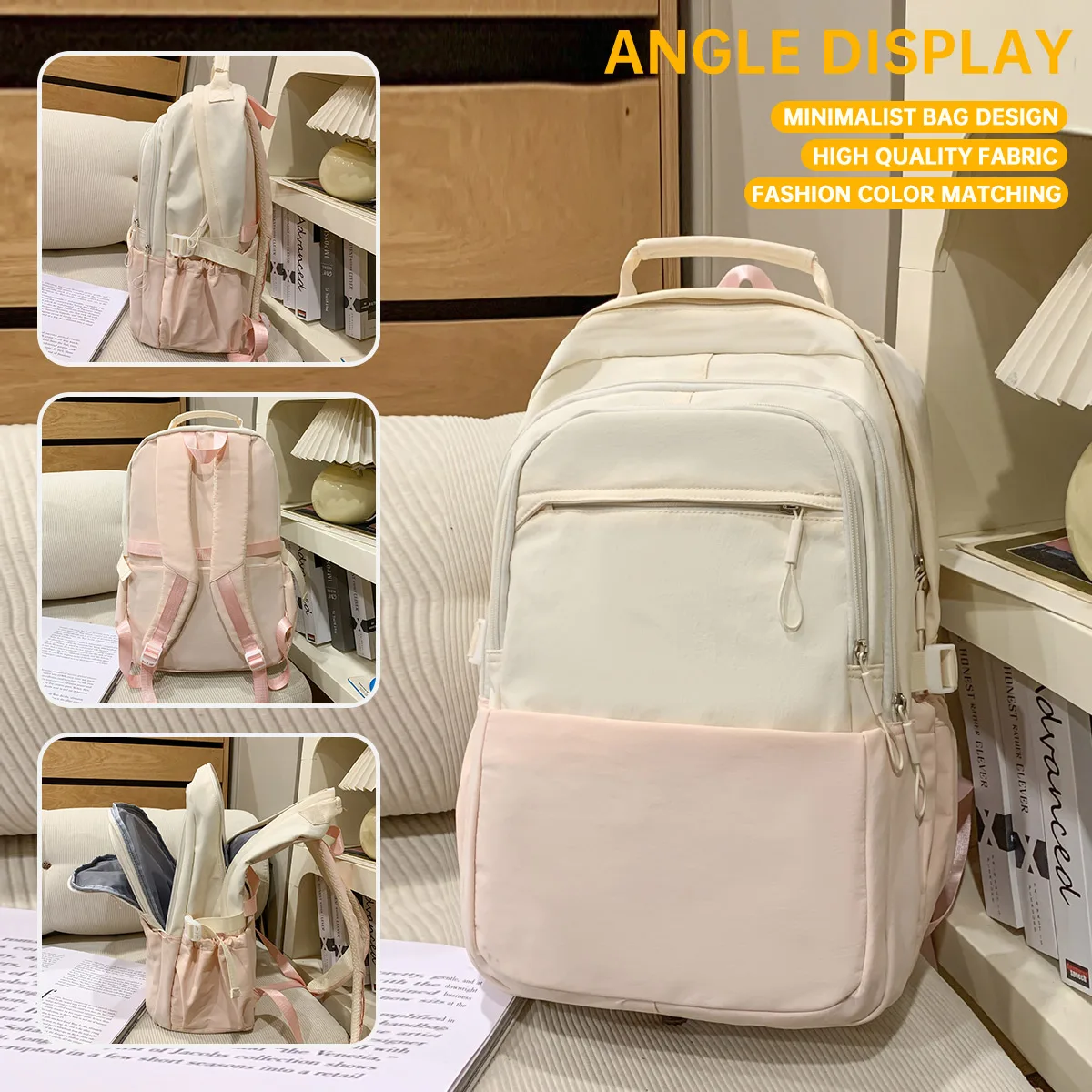 

Рюкзак для студентов колледжа, женский дорожный легкий рюкзак, для путешествий и поездок на работу, 16-дюймовая сумка для ноутбука для учащихся средних школ