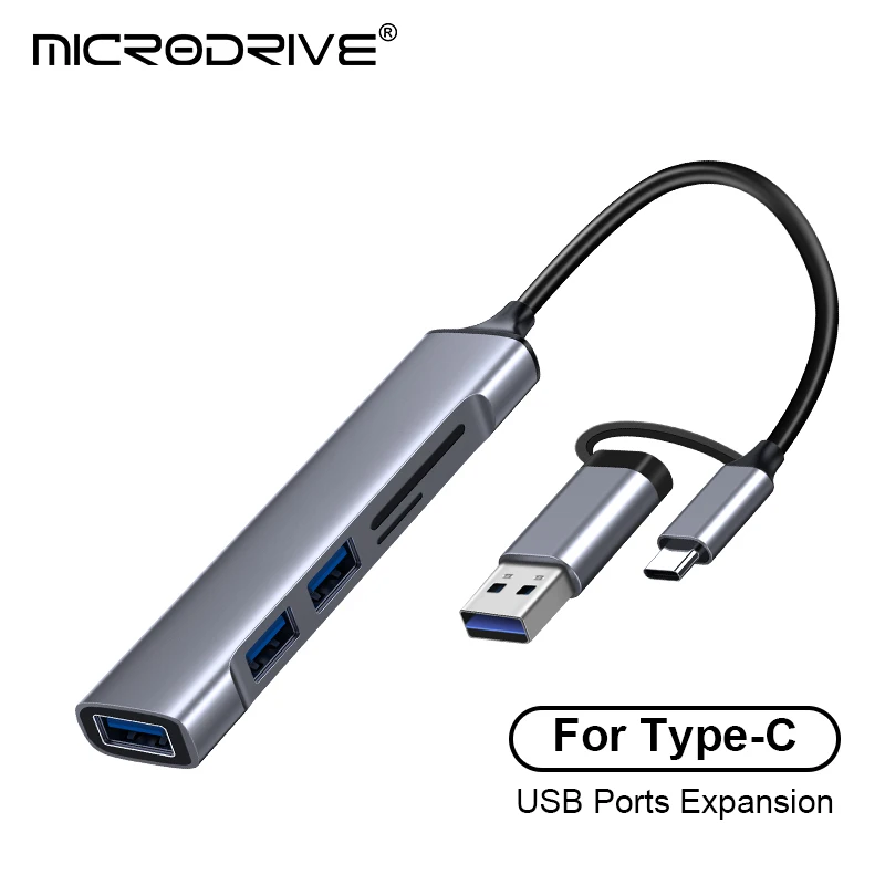

5 In 1 Multifunction Usb 3.0 Card Reader U Disk Type C/Micro SD/Tf/Sd Flash Drive Memory Card Reading Adapter Phone Accessories