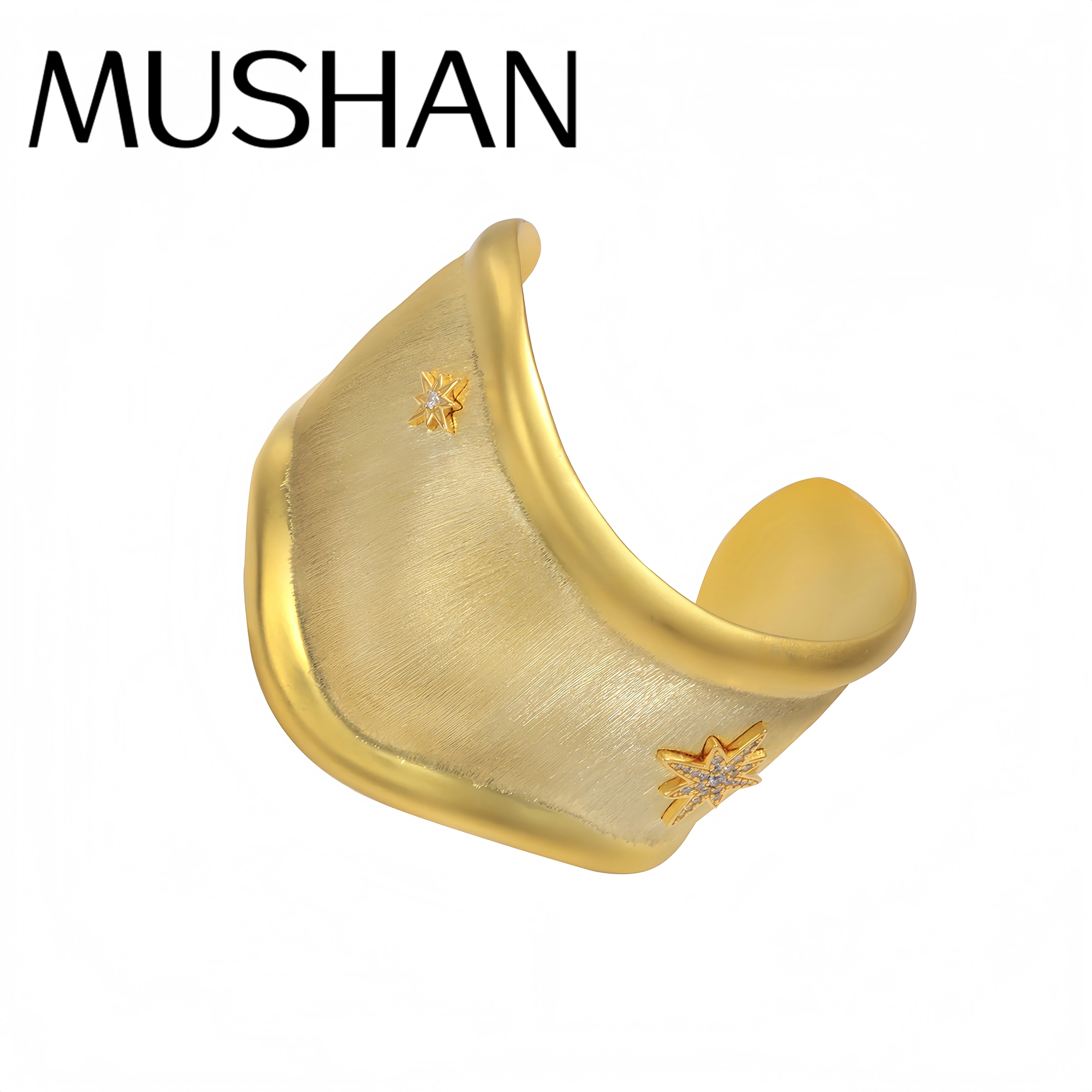 

Роскошный бренд Mushan, высокое качество, мастерство, восьмиконечный матовый браслет для женщин, летние новые ювелирные изделия с шестиконечной звездой