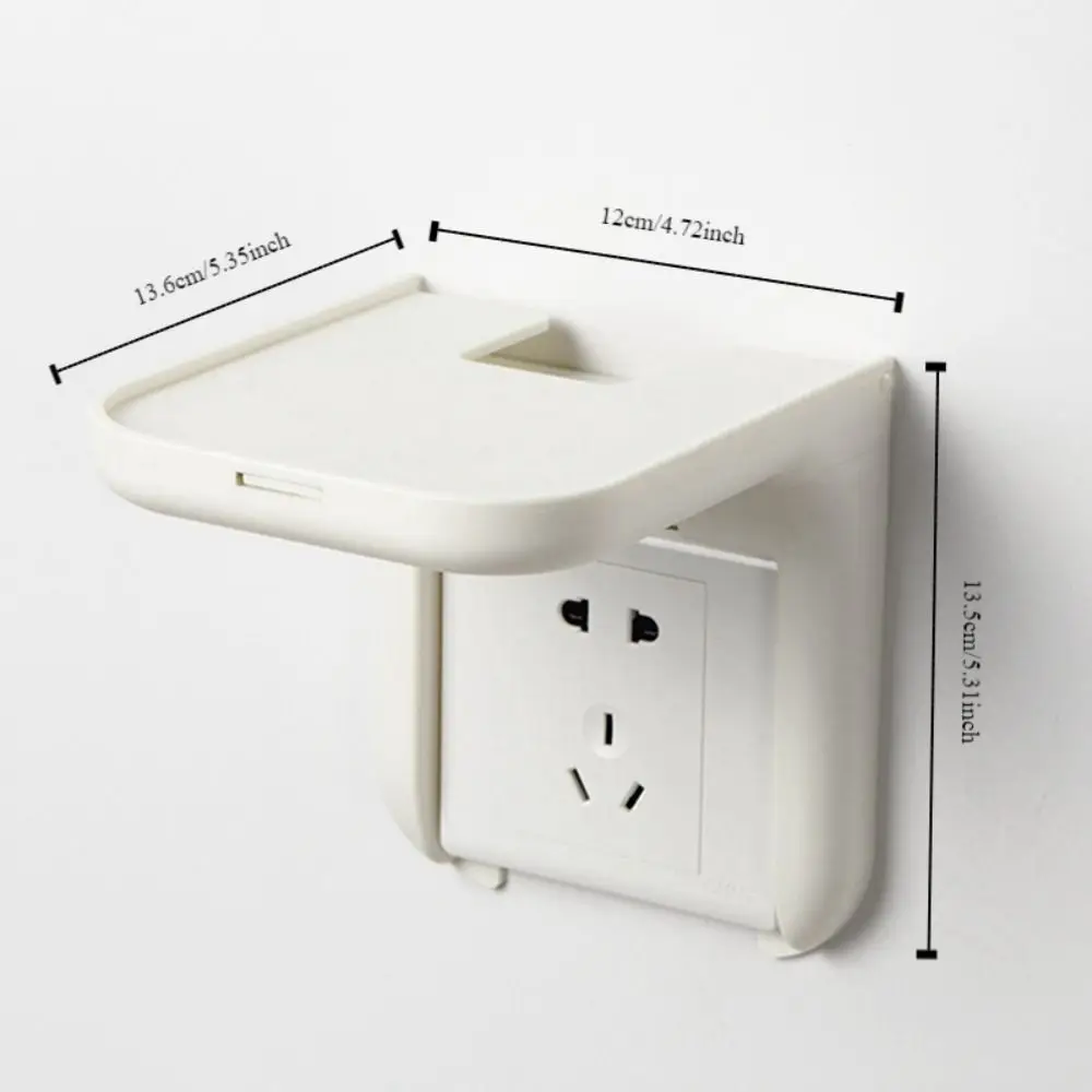 Wall Mount Audio Bracket Punching-Free Intelligent Audio Floating Base Space Saving Storage Organizer Storage Tray Power Bank