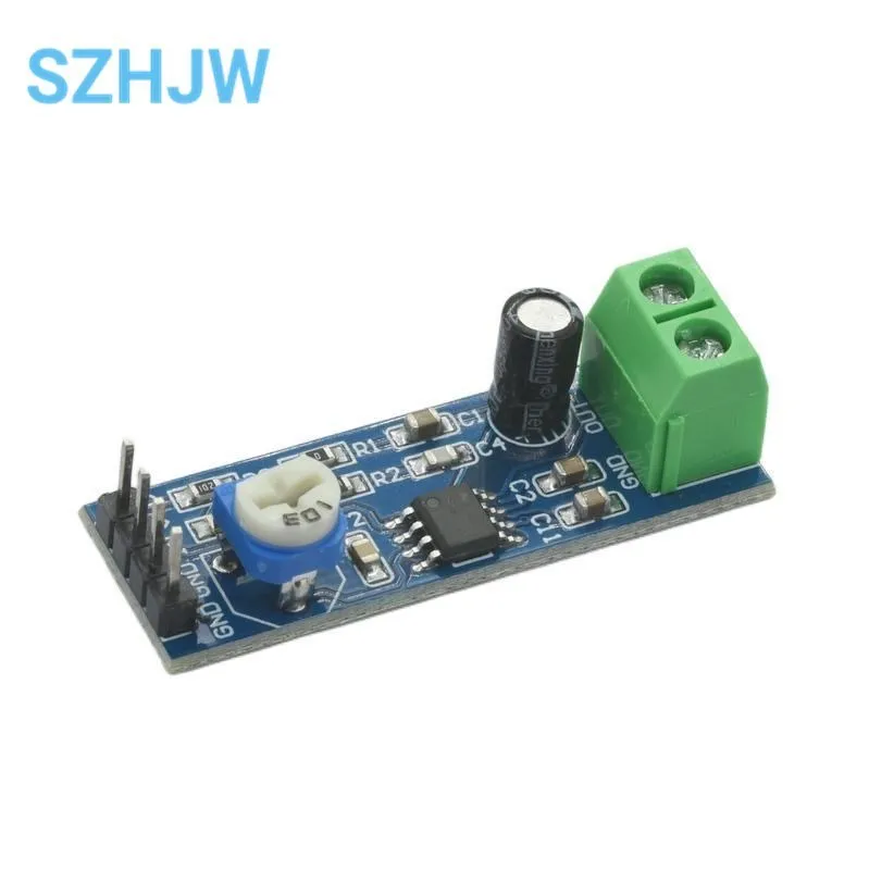 LM386 Audio Power Amplifier Module 200 Times Gain Amplifier Board Mono Power Amplifier 5V-12V Input