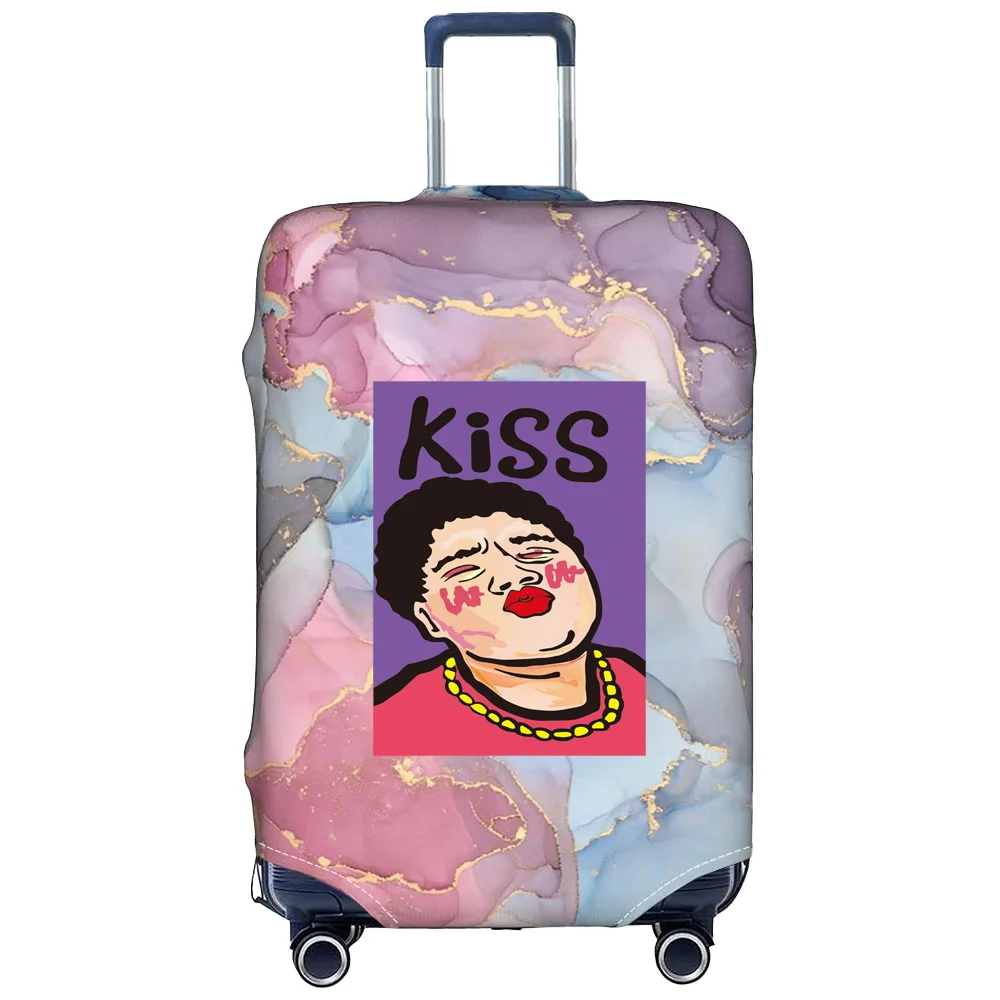 Travel Suitcase Cover Luggage Protective Covers Stretch Fabric Baggage Case Cove for 18-28 Inch Suitcases Funny Series