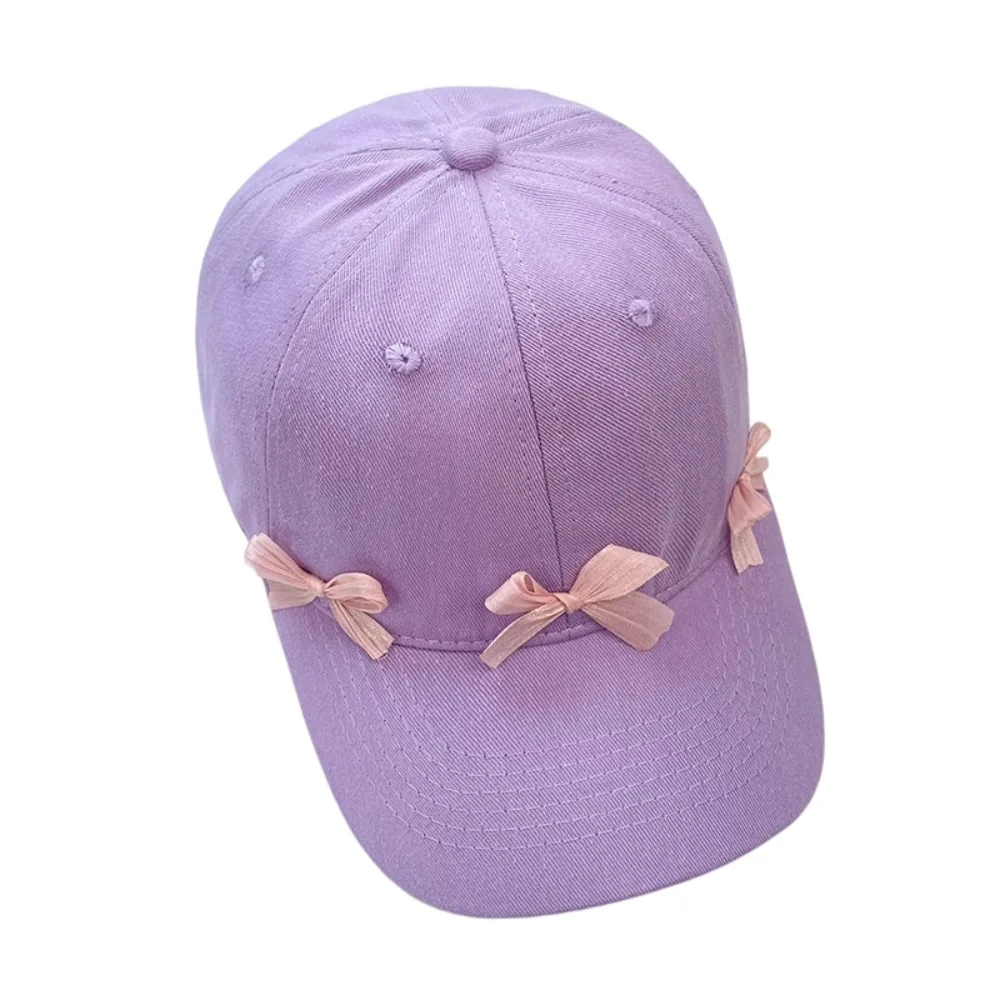 

Fashion Sun Protection Bow Baseball Hats Adjustable Wide Brim Sunscreen Hats Windproof Breathable Beach Hat for Outdoor Sports