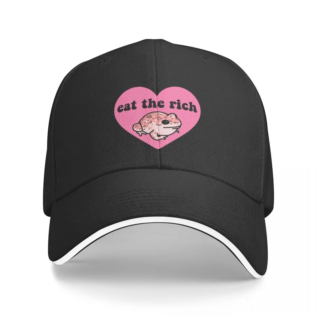 

Eat The Rich Frog Baseball Cap Luxury Cap Christmas Hat Caps Women Men's