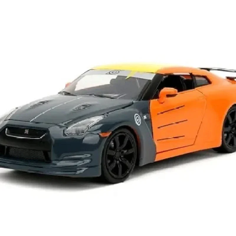 1:24 2009 Nissan GT-R R35 Haute Simulation Diecast Voiture En Alliage De Métal Modèle De Voiture décoration affichage collection cadeaux