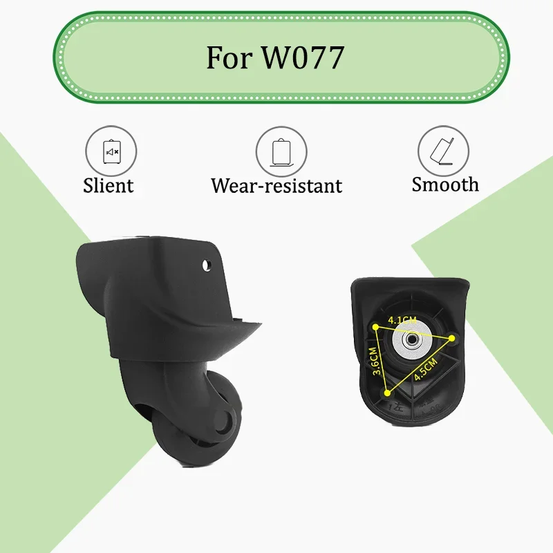 

For W-077 Ultra-Quiet Luggage Wheels 360-Degree Smooth Rotation Wear-Resistant Material Replacement Wheel Set
