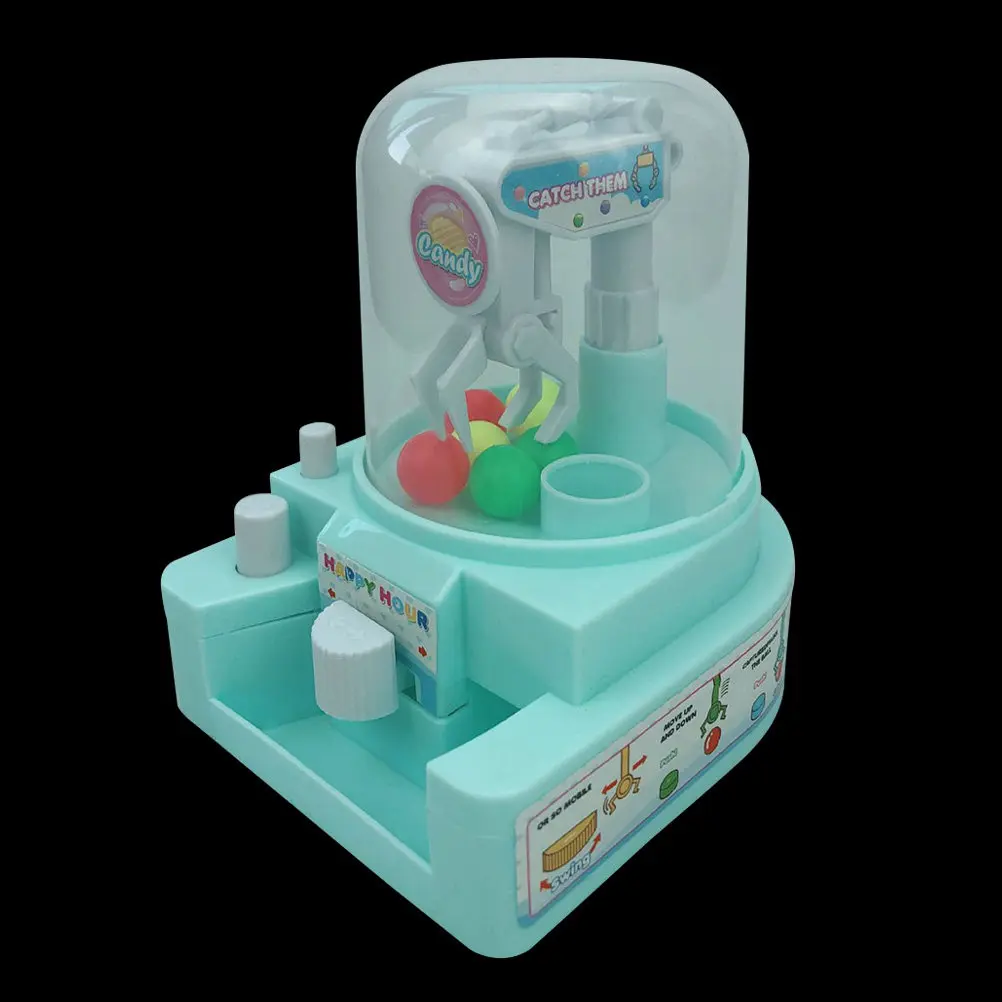 

Мини-автомат для захвата конфет, механический кран-манипулятор для маленьких шариков, портативный игровой автомат без батареек, для развития координации у детей