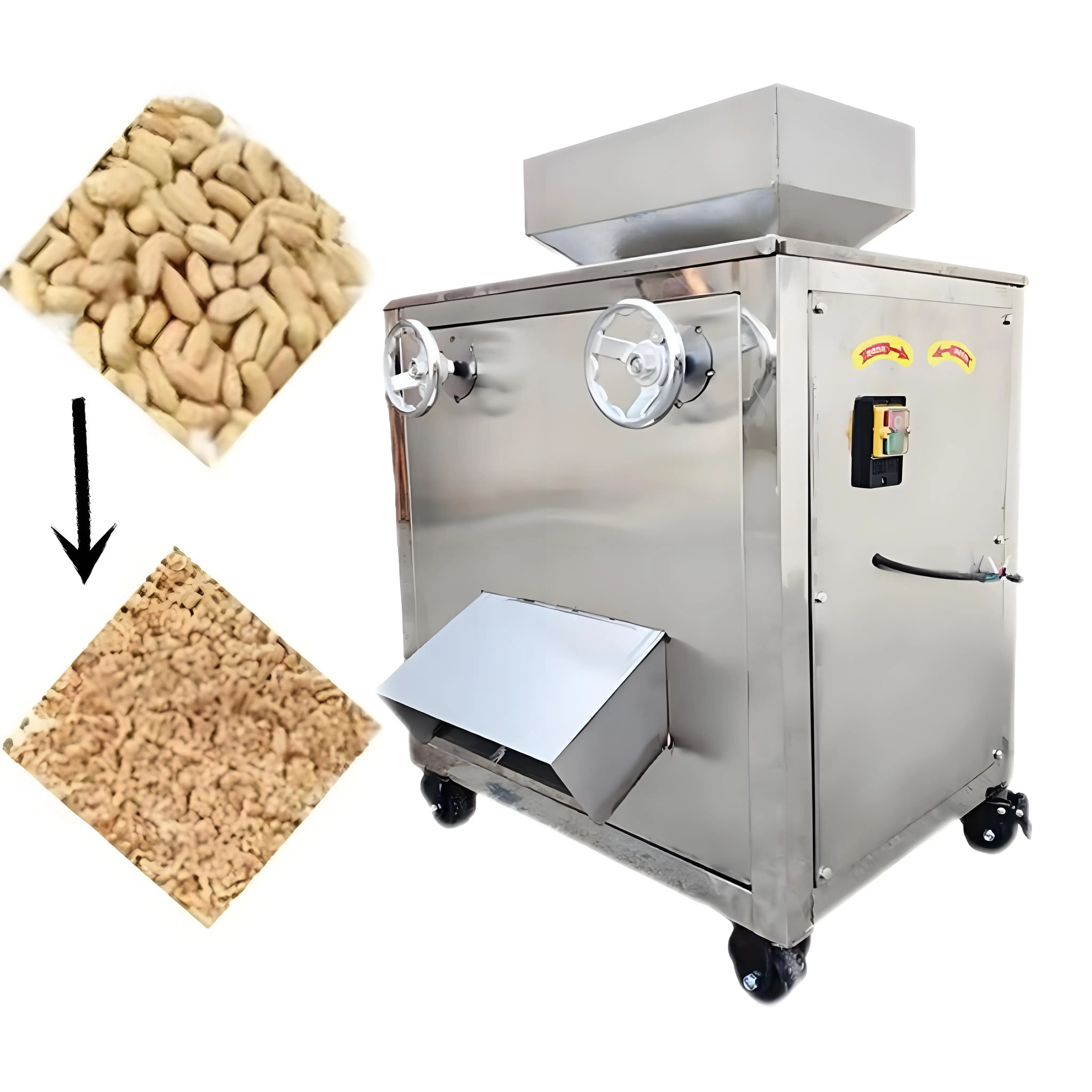 Great value for money, the most professional nut processor, newly designed peanut crusher, peanut cutter