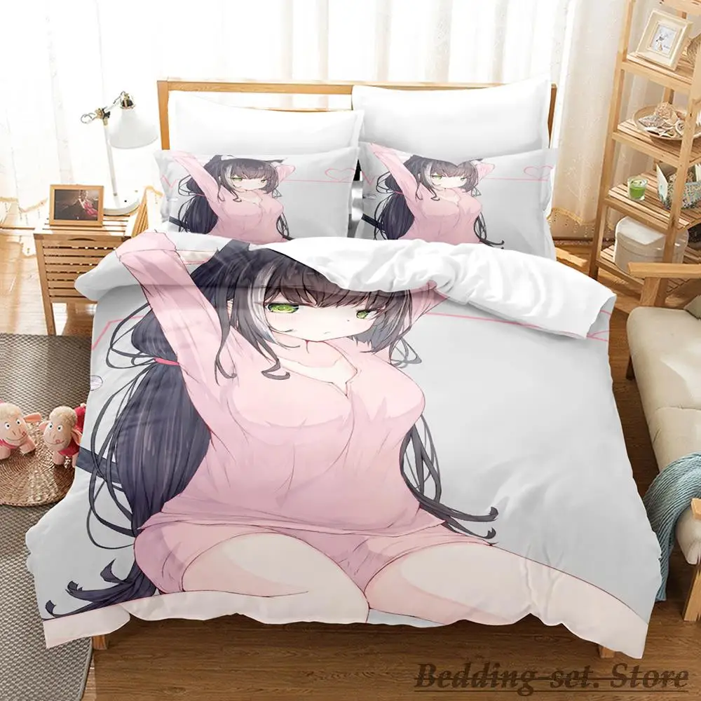 

Kawaii Kyaru Bedding Set Single Twin Full Queen King Size Bed Set Adult Kid Bedroom Duvetcover Sets 2023 Anime Grils