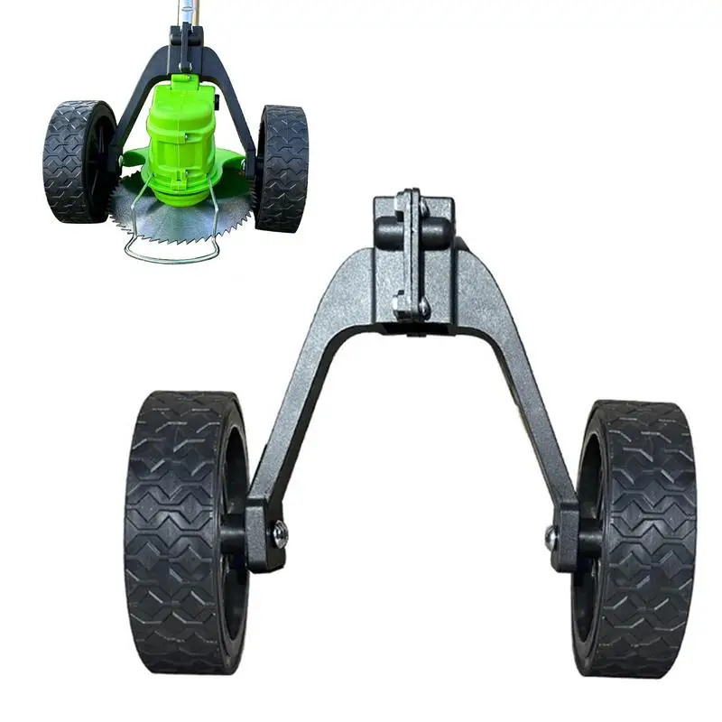 Lawn Mower Support Wheel Removable Trimmer Support Wheel Grass Trimmer Wheel Saves Energy Enhances Mower Efficiency