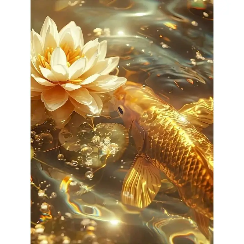 SDOYUNO алмазная живопись кои рыба мозаика 5D DIY Алмазная вышивка распродажа животное вышивка крестиком стразы фотографии домашний декор