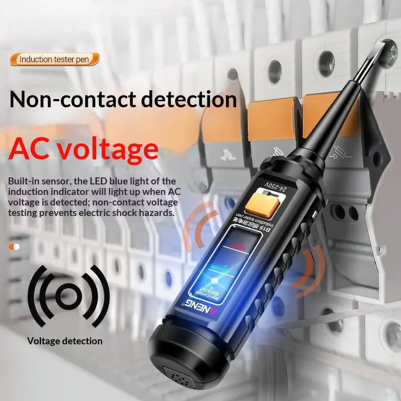 1/3Pcs Highlight Color Light Professional AC Voltage Detection B15 Induction Teste Pen Electrician Screwdriver Testing Tools view 4