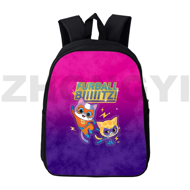 

New Street Fashion SuperKitties 3D Backpack 16 Inch Cartoon School Back Pack for Boy Girl Study Gift Funny Anime Shoulder Bag