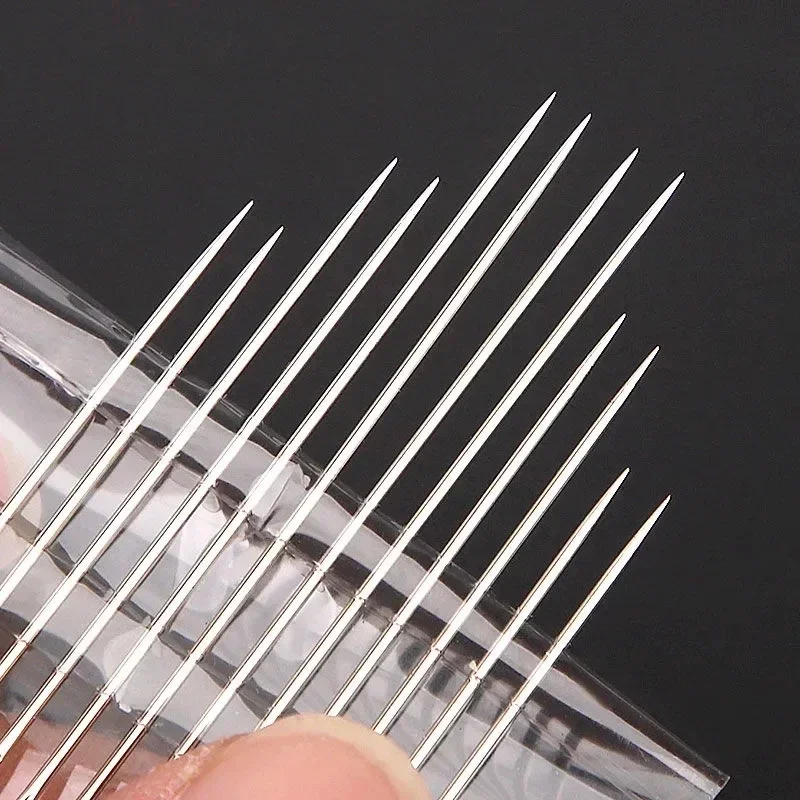 36/12Pcs Blind Sewing Needles Stainless Steel Elderly Needle-side Hole for Household Sewing DIY Jewerly Beading Threading Needle